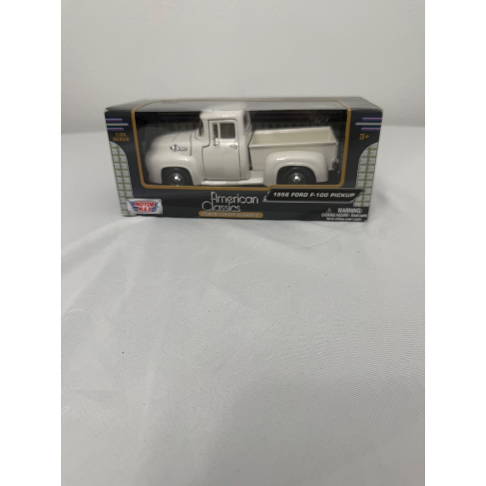 Motor Max 1956 Ford F-100 Pickup White 1:24 Diecast American Classics 73200
